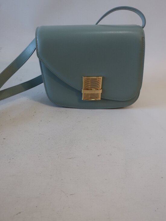 Salvatore Ferragamo Handbags - Women Ferragamo Fiamma Leather Light Green Shoulder Bag